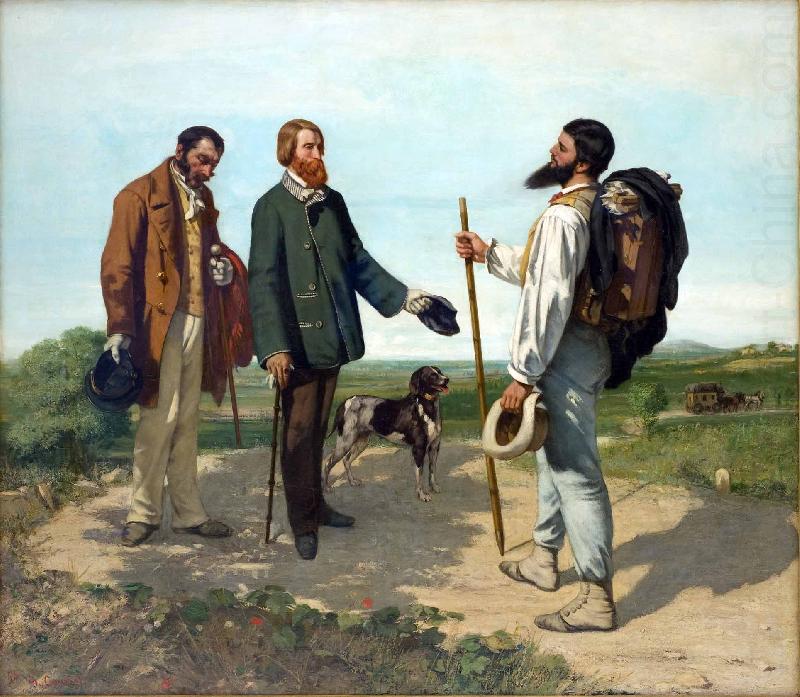 La rencontre, Gustave Courbet